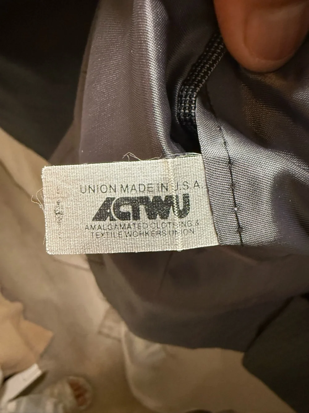 Dior Men's Blazer - Charcoal Gray Lining with Black Label